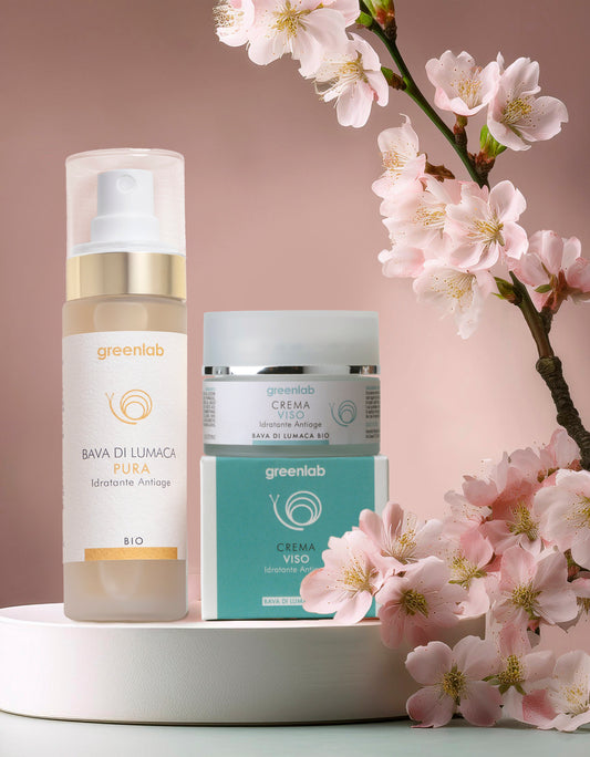 Crema Antiage + Siero Bava Pura 50ml Spray - Duo Rigenerante per una Pelle Perfetta