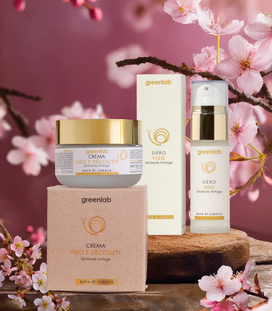 Crema viso décolleté + Siero Antiage: TRATTAMENTO ANTI-ETÀ PER PELLI GRASSE