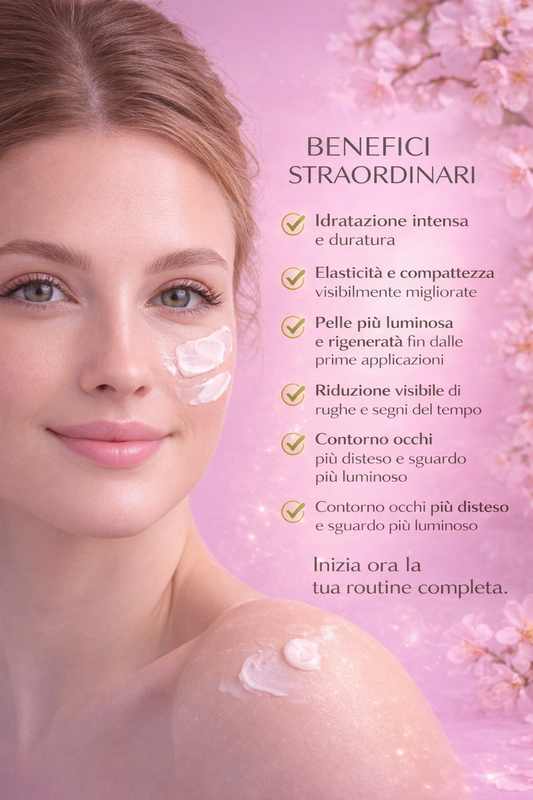 ROUTINE COMPLETA PRO - Crema Viso + Contorno Occhi & Labbra + Bava Pura - TRATTAMENTO COMPLETO