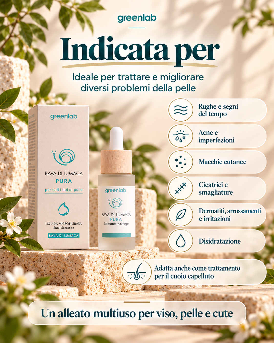 Bava di lumaca pura 200ml con Nebulizzatore spray per Cabina