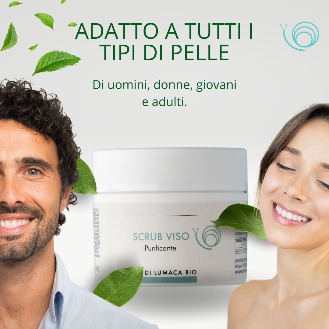 Scrub Viso Purificante - Rimuove impurità rendendo la pelle luminosa e fresca