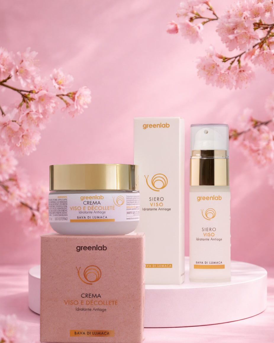 Crema viso décolleté + Siero Antiage: TRATTAMENTO ANTI-ETÀ PER PELLI GRASSE