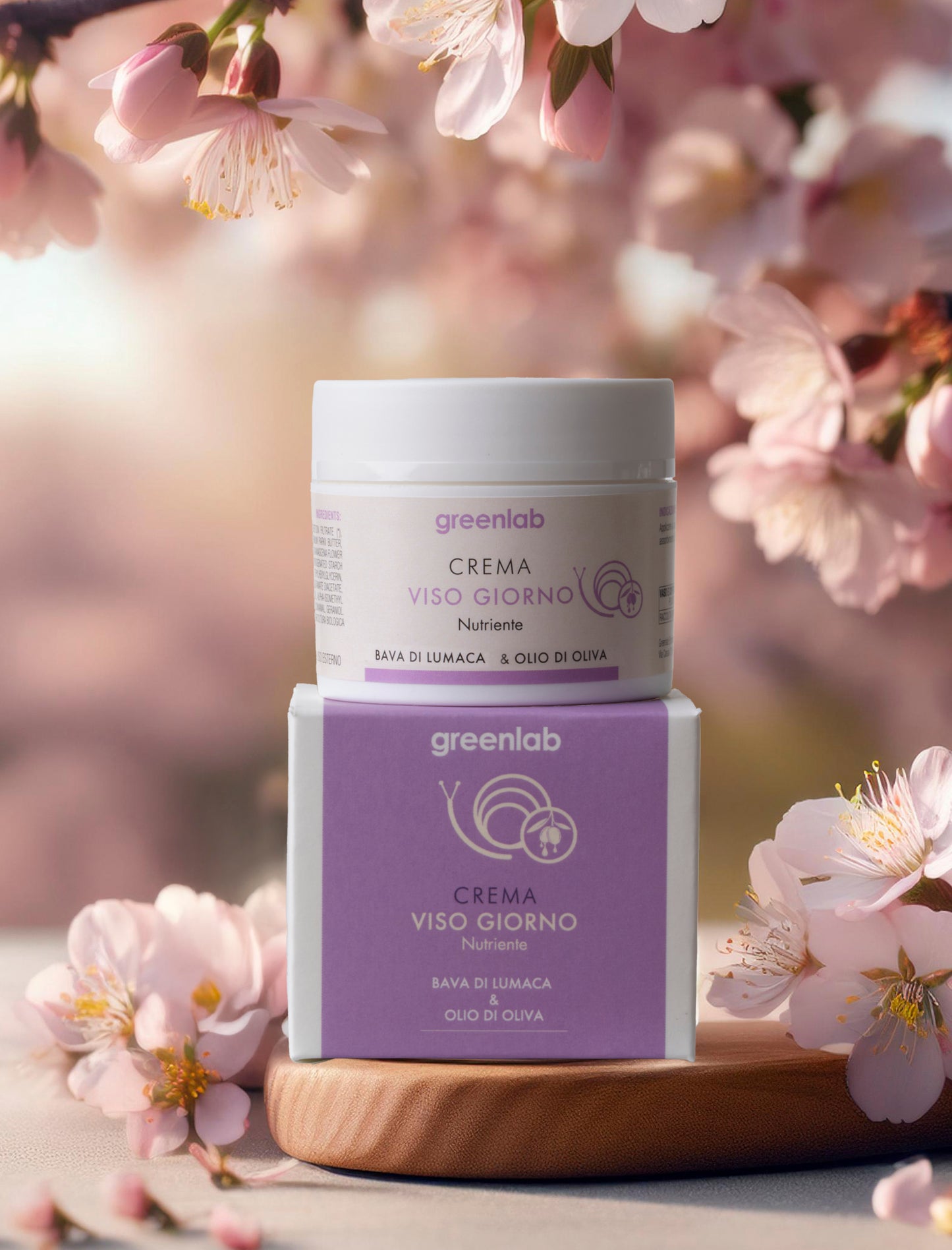 Crème visage à la bave d'escargot et à l'huile d'olive
