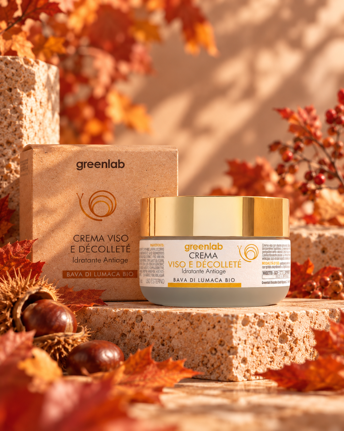 Crema Viso e Décolleté Rigenerante - Idratazione e Antiage in Profondità per pelli grasse