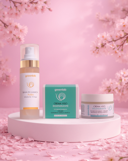 Crema viso Idratante e Rigenerante Antiage + Bava Pura al 100% - LA BASE DELLA SKIN CARE PER TUTTI I TIPI DI PELLE
