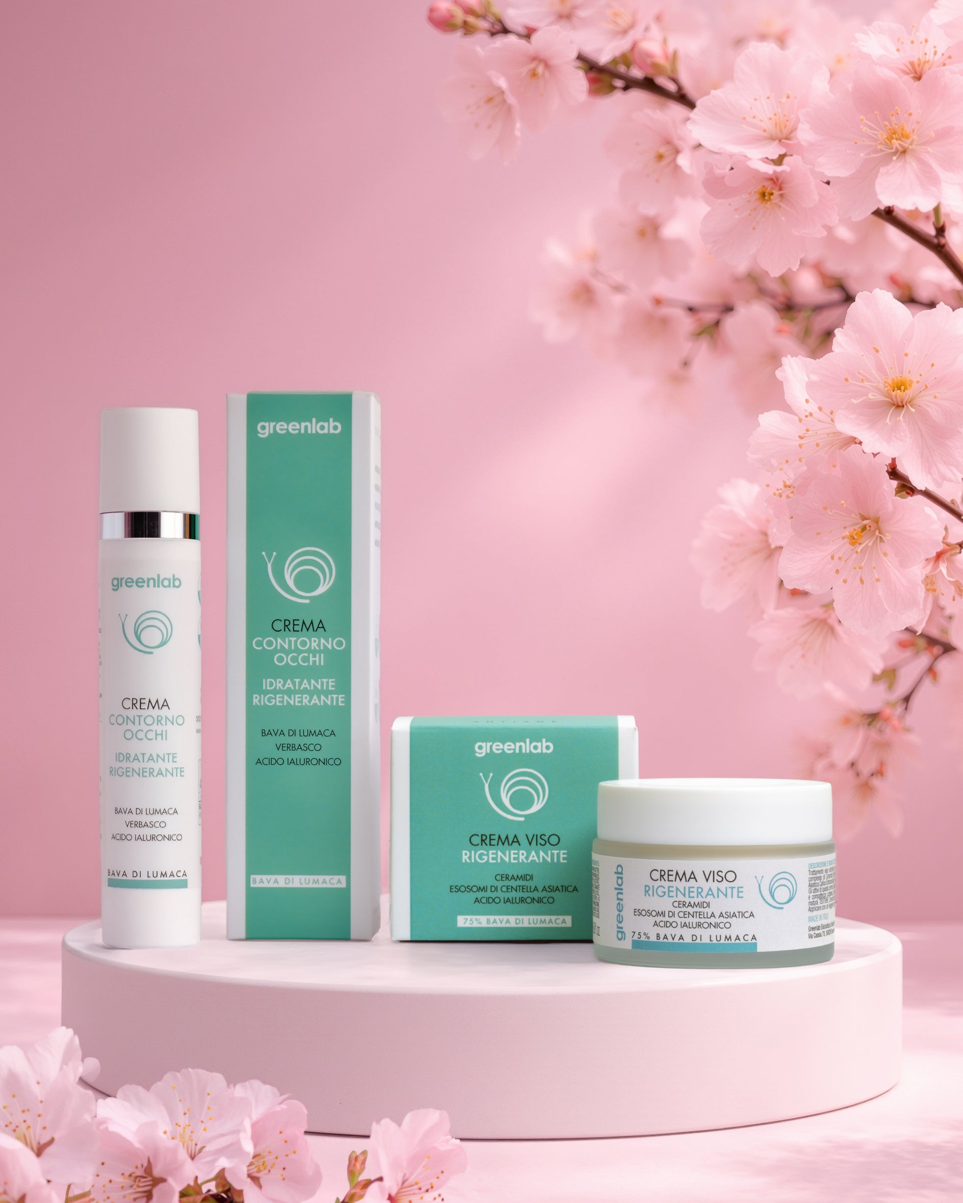 Crema Viso + Contorno Occhi e Labbra, Routine Rigenerante Completa