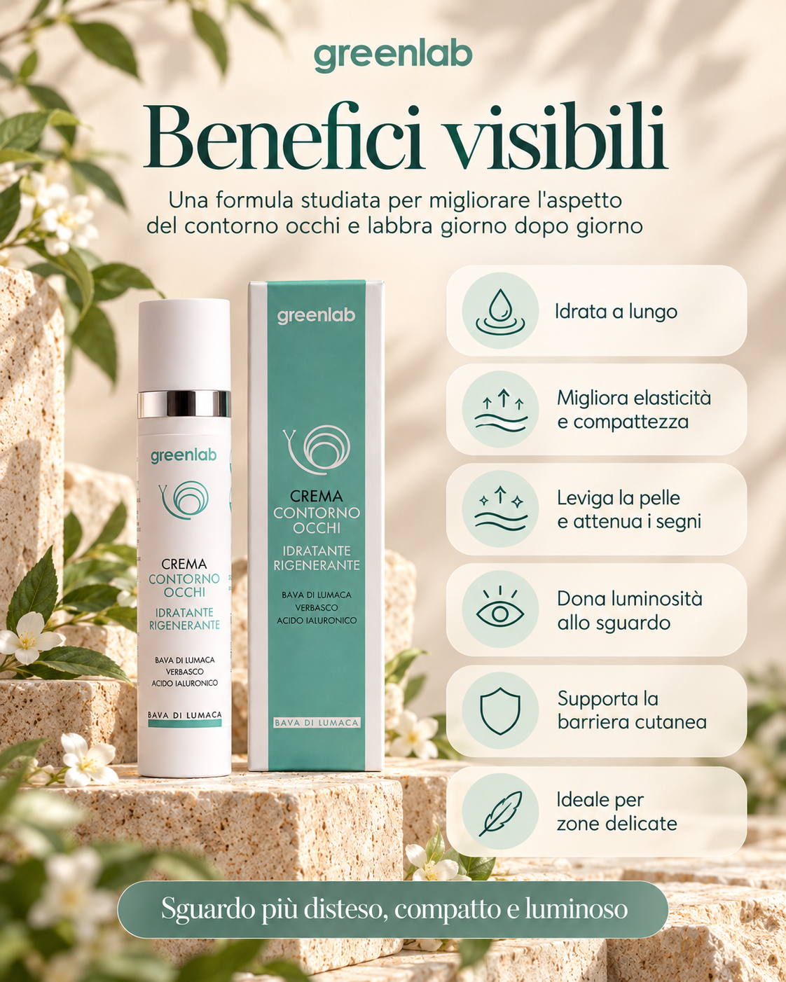 Contorno Occhi e Labbra Rigenerante – Idratazione e Antiage per uno sguardo luminoso