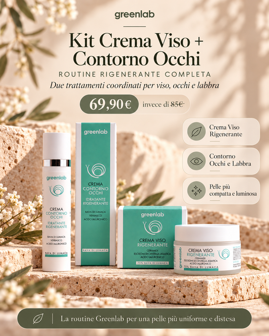 Crema Viso + Contorno Occhi e Labbra, Routine Rigenerante Completa