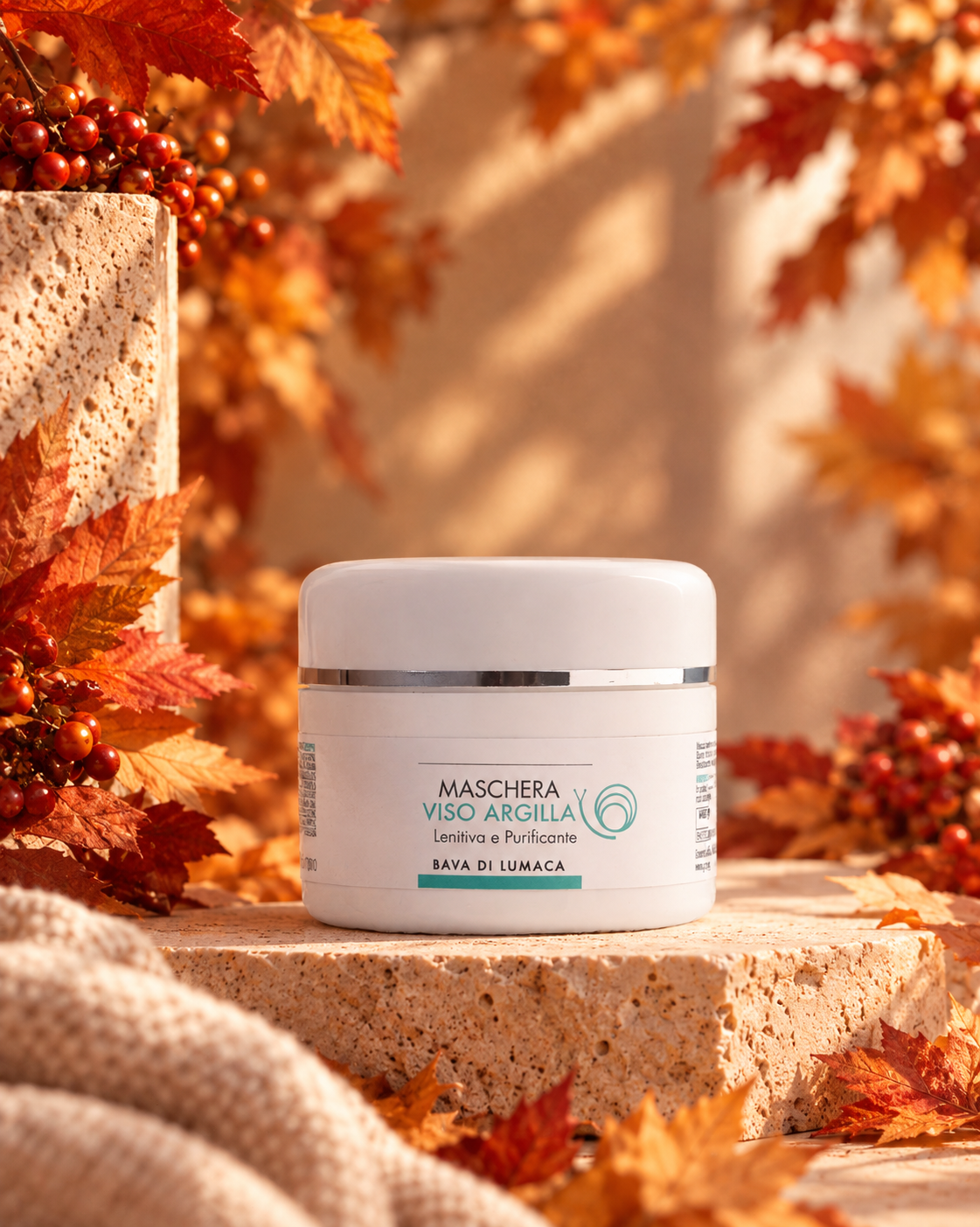 Maschera Viso Rigenerante con Bava di Lumaca - Pelle morbida, idratata e luminosa