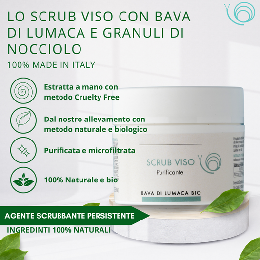 Scrub Viso Purificante - Rimuove impurità rendendo la pelle luminosa e fresca