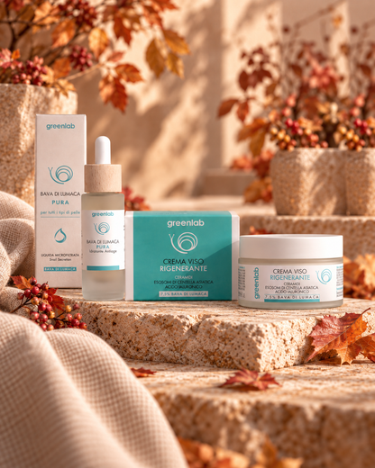 Crema viso Idratante e Rigenerante Antiage + Bava Pura al 100% - LA BASE DELLA SKIN CARE PER TUTTI I TIPI DI PELLE