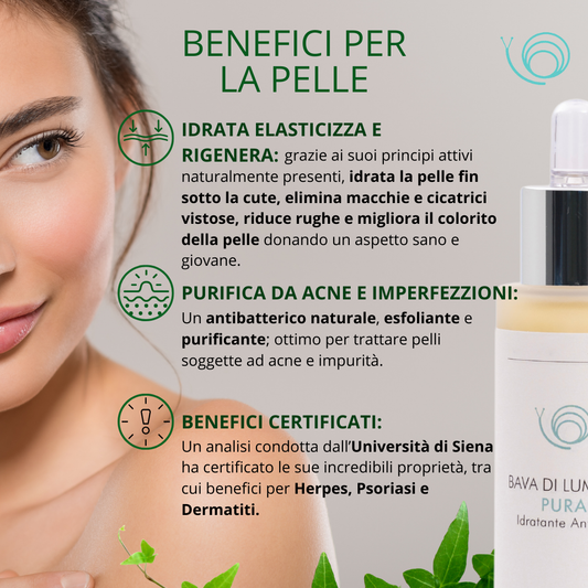 Crema viso Idratante Antiage + Bava Pura al 100%