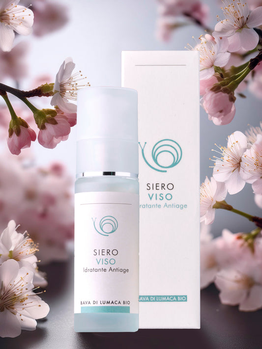 Siero viso idratante antiage - Rallenta l'invecchiamento cutaneo